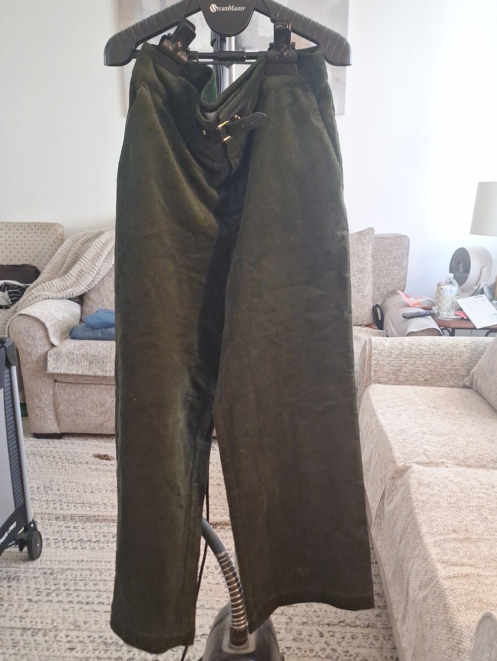 LOFT Olive Green Corduroy Wide-Leg Women's Pants